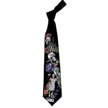 retro 80s Jean Baptiste Caumont Necktie Rome Colosseum Roman Soldier Black - $30.29