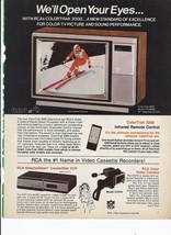 80&#39;s RCA Colortrak 2000 TV Print Ad Vintage Electronics 8.5&quot; x 11&quot; - £15.11 GBP