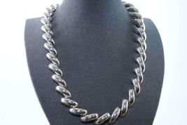 Retro Heavy Italian sterling necklace - $244.28