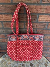 Vera Bradley Americana Quilted Tote Bag Purse Red Blue Shoulder Handbag - $8.55