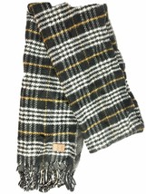 Timberland Plaid Reversible Black/Gray Unisex Neck Scarf A1GBA-001 - £9.80 GBP
