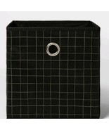 Room Essentials™ ~ 11&quot; Storage Bin ~ Polyester Cube ~ Black Checkered Pa... - $41.34 CAD