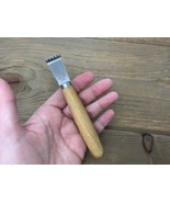 Vintage Hoan Japan 5 Hole Zester Wood Handle 5.25” Excellent - $12.82