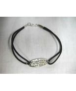 I LOVE YOU TO THE MOON AND BACK PEWTER PENDANT CORD BRACELET OR ANKLE BR... - £6.77 GBP