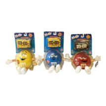 (3) Vintage M&amp;M 7&quot; Talking Plush Stuffed Characters - Yellow, Red, Blue! :-) - £19.98 GBP