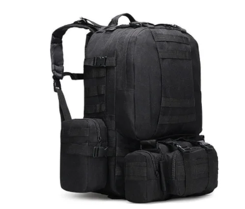 55L Tactical Backpack 4 in 1Military Army Molle Backpack Mochilas Sport ... - $120.27