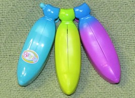 Bananas Mystery Toy Set Of 3 With Connecting Vine Cepia Blue Yellow Purple - £8.61 GBP