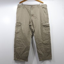 Wrangler Carpenter Pants 42×29 Khaki Jeans Tan Cotton Work Straight Leg  - £20.93 GBP