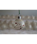 Lot of 36x Mini Glass Ball Frosted CHristmas Ornaments Glitter Red Gold ... - $24.69