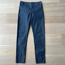 Karen Millen High Rise Gold Glitter Blue Skinny Pants - $34.99