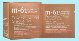 m-61 PowerGlow Peel Gradual Tan | Exfoliating Facial Peel 10 Treatments NIB - $391.80 MXN