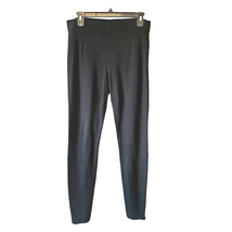 Theory Junius K Classical Zip Hem Black Pull-On Pants Leggings Size Large - £43.12 GBP