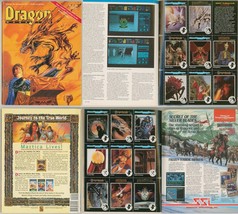 Dragon Magazine #171 w/ Rare TSR AD&amp;D Art Card Press Sheet SIGNED Larry Elmore - £38.26 GBP