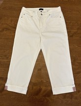 NYDJ Jeans Womens 8 Crop White Selvedge High Rise Lift Tuck Wedgie - $16.89