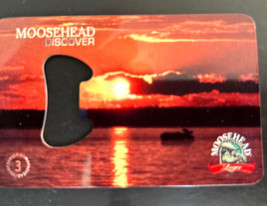 Moosehead Discover Beer Bottle Opener Credit Card size Solid Steel Sunset - £12.16 GBP