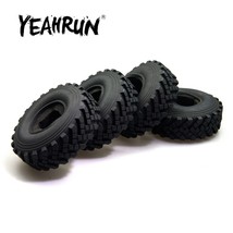  4Pcs Rubber Rock Tires 130*40mm OD Tyres for Axial SCX10 Wraith CC01 F350 1/10  - £24.19 GBP