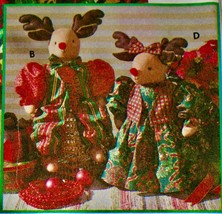 Simplicity Holiday Pattern 7893 Reindeer 22&quot; &amp; Clothes Christmas ~ Uncut - £6.05 GBP