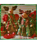 Simplicity HOLIDAY Pattern 7893 REINDEER 22" & CLOTHES Christmas  ~ UNCUT - $7.66