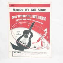 Merrily We Roll Along Guitar Sheet Music Oahu Rhythm Style Note Course 3PG 1943 - £12.65 GBP