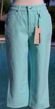 Cambio Stretch Karen 4 Pocket Denim Pant 4/6 S Modern Aqua / Turquoise $... - £49.44 GBP