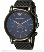 Emporio Armani Sport Chronograph Men&#39;s Watch AR-1979 Black - £263.48 GBP