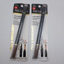 LOT OF 4 Revlon Colorstay Brow Shape &amp; Glow #255 SOFT BROWN - $14.84