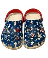 Disney Parks Mickey Mouse Patriotic Crocs Womens 6 Red White &amp; Blue Stars - $33.60
