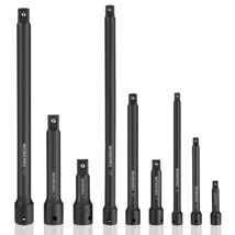 WORKPRO 9 PCS Impact Driver Extension Bar Set, 1/4&quot;, 3/8&quot; and 1/2&quot; Drive Socket  - £31.96 GBP