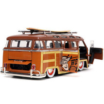 Volkswagen T1 Bus Brown with Graphics "Sheriff Woody" and Woody Diecast Figur... - $48.07