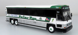 New! MCI D4000 Coach Bus Peter Pan 25 Years Iconic Replicas 1/87 Scale 8... - $49.45