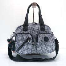 Kipling Defea Large Satchel Shoulder Handbag KI5241 Polyester Groovy Vines Navy - £77.83 GBP