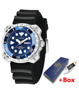 Men Watches Waterproof Quartz Wristwatch Luminous Steel Bezel Watch +Gif... - £34.41 GBP+