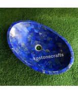 Lapis Lazuli Stone Sink – Handmade Kitchen and Bathroom Vessel - $18,853.66 MXN