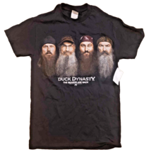 DUCK DYNASTY Unisex The Beards Are Back Black TShirt Cotton Medium NEW W... - £12.63 GBP