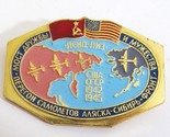 VTG Russia America Friendship War Airplane Pin USSR US Alaska Siberia WW... - $11.87