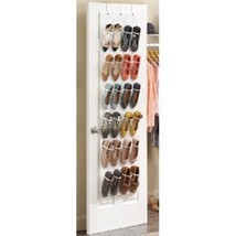 Over-The-Door Shoe Organizer, Clear,Storage,Home,Closet,Room,Shelf,Rack, Storing - £17.13 GBP
