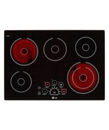 LG LCE3010SB 30&quot; 5 burners Smooth Surface (Radiant) Black Electric Cooktop - $1,160.61 CAD
