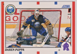 Daren Puppa Buffalo Sabre&#39;s Goalie 1990-91 Score Card # 60 Near-Mint - $1.72