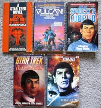 Assorted 5 Book Lot of STAR TREK Mr. Spock Themed Paperbacks - Leonard Nimoy - £14.25 GBP
