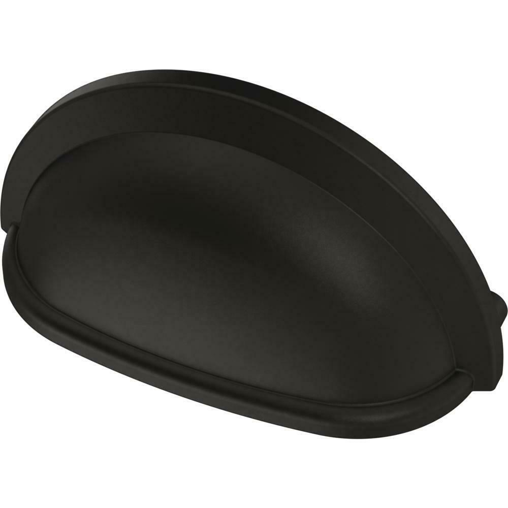 Liberty Essentials 3&quot; Center-to-Center Matte Black Cup Pull (12-Pack) - $24.74