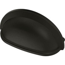 Liberty Essentials 3&quot; Center-to-Center Matte Black Cup Pull (12-Pack) - £19.45 GBP