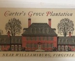Carter’s Grove Plantation Vintage Travel Brochure Williamsburg Virginia ... - $7.91
