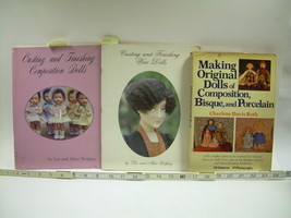 3 Books On Making Casting Sculpting Wood Composition Bisque Wax Porcelain Dolls - £161.02 GBP