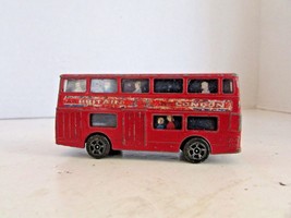 Corgi Juniors Diecast Daimler Fleetline Double Decker Bus Red Visit Britain H2 - $3.70