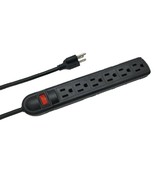 SAFETY CERTIFIED Surge Protector Power Strip With 6 Outlet Plugs Wall Mo... - $14.99