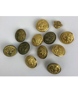 Vintage Mixed Lot of 12 Military US Army Dress Uniform Button WATERBURY ... - $25.62 CAD