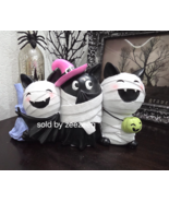 Halloween SPOOKY Mummy Vampire Bats Trio Figurine Jack O Lantern Tableto... - $47.64 CAD