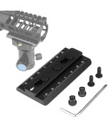 76Mm/2.99&quot; Metal Keymod Rail Tripod Plate Adapter Mount With Safety Stop... - £28.13 GBP