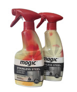 (2) Magic Stainless Steel Cleaner &amp; Polish Spray Stream Free *DISCONTINU... - £50.06 GBP