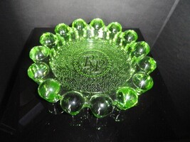 Luminoso Green Glass Ashtray Gorgeous 10" Diameter NIB image 8